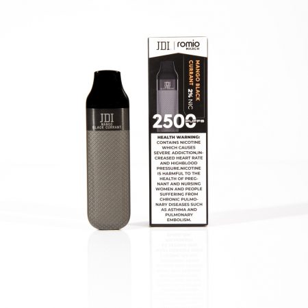 JDI ROMIO MARCH 2500 PUFFS 2%NICOTINE FLAVOR MANGO BLACK CURRANT  سجائر الكترونية جي دي اي روميو 2500 سحبة 2% نكوتين بنكهة المانجو المشمش الأسود