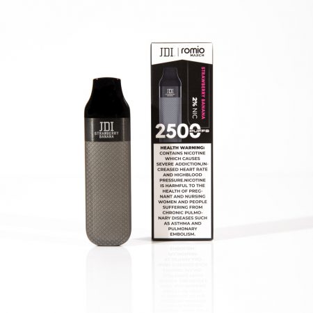 JDI  ROMIO March 2500 2% STRAWBERRY BANANA سجائر الكترونية جي دي آي روميو مارس 2500 2% فراولة وموز