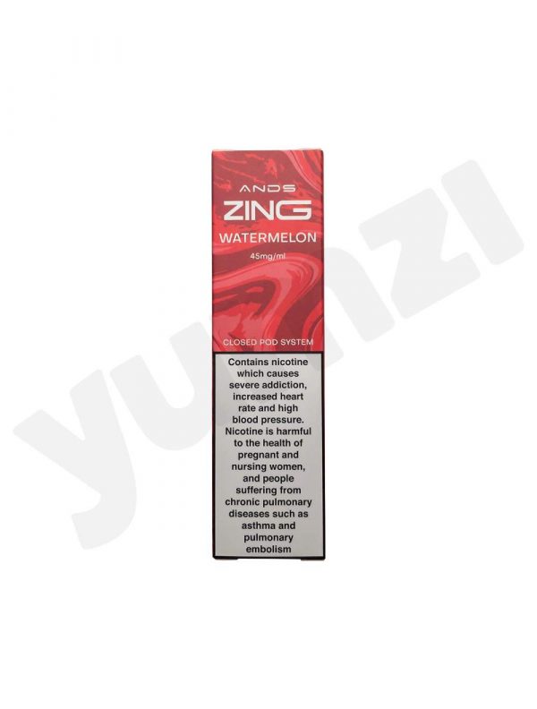 ANDS ZING WATERMELON 45 MG 500