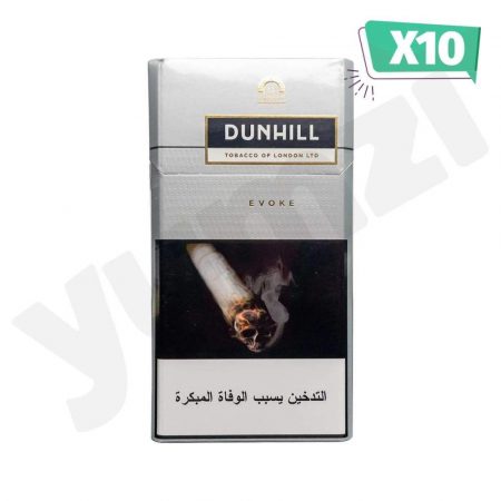 DUNHILL EVOKE سجائر دنهل فضي فان كات