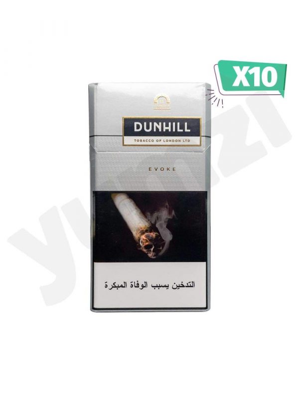 DUNHILL EVOKE سجائر دنهل فضي فان كات