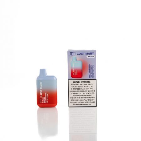 JDI LOST MARY 800 PUFFS 2 %NICOTINE FLAVOR WATERMELON  سجائر الكترونية جي دي اي لوست ميري 800 سحبة 2% نكوتين بنكهة البطيخ