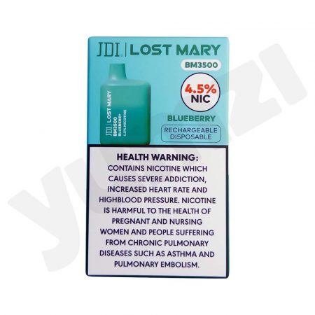 Jdi Lost Mary BLUEBERRY 3500 BM 4.5% جي دي اي لوست ماري بلوبيري 3500 بي ام 4.5%