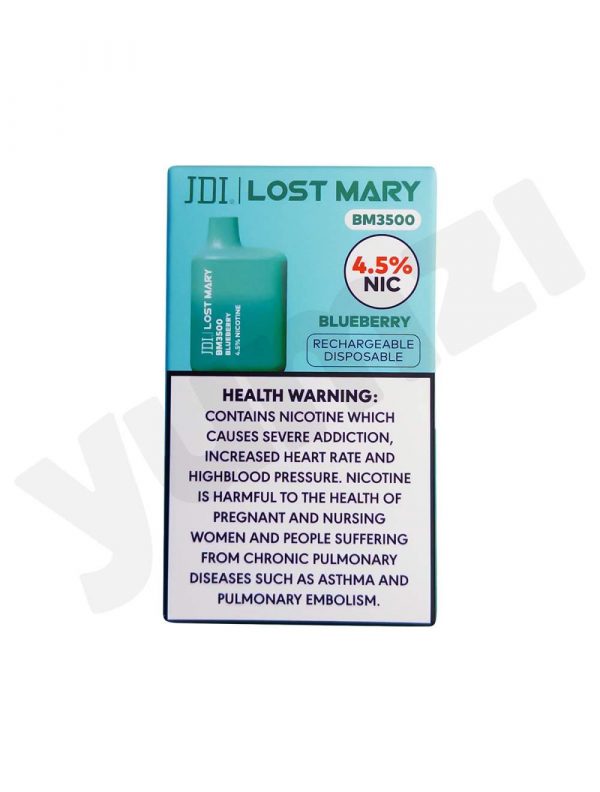 Jdi Lost Mary BLUEBERRY 3500 BM 4.5% جي دي اي لوست ماري بلوبيري 3500 بي ام 4.5%