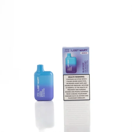 JDI LOST MARY 800 PUFFS 2 %NICOTINE FLAVOR BLUE RAZZ  سجائر الكترونية جي دي اي لوست ميري 800 سحبة 2% نكوتين بنكهة بلو راز