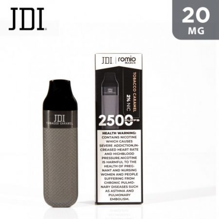 JDI  ROMIO March 2500 2% TOBACCO CARAMEL  جي دي آي روميو مارس 2500  توباكو كراميل% 2