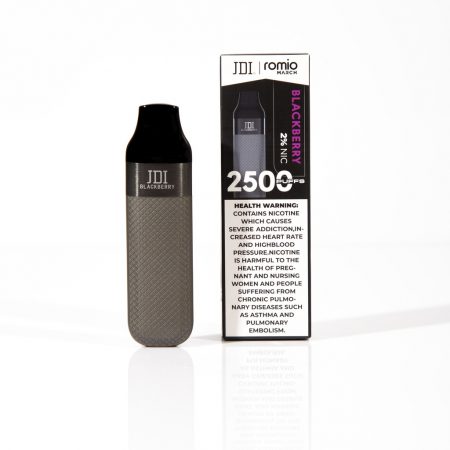 JDI ROMIO March 2500 2% BLACKBERRY سجائر الكترونية جي دي آي روميو - فيب مارس 2٪ نيكوتين 20 مجم بالبلاك بيري - 2500 نفخة