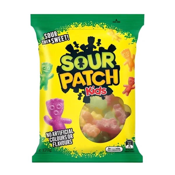 SOUR PATCH KIDS 170 G حلوى جليلي حامضه بطعم الفواكه 170 جرام