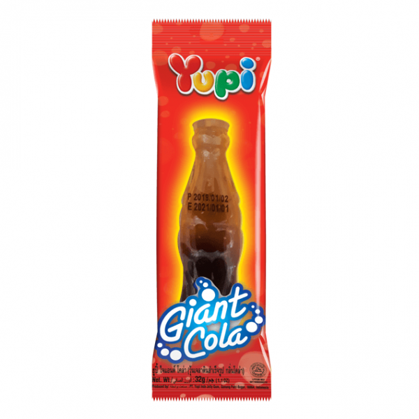 YUPI Giant Cola يوبي - حلوى جيلاتين كولا كبيرة 32 جم