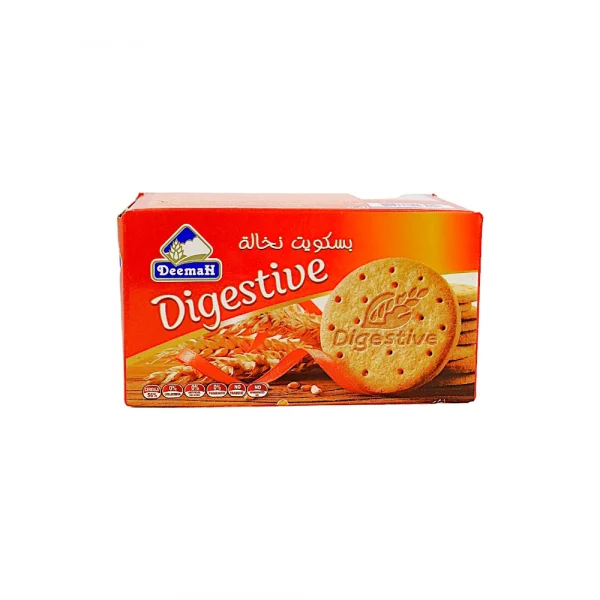 DEEMAH DIGESTIVE BISCUTSديمه دايجستيف بسكويت بالنخالة 230 جم