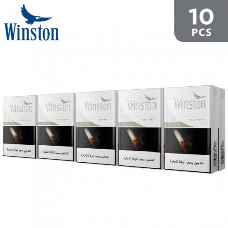 Winston Silver سجائر ونستن سلفر شد 10
