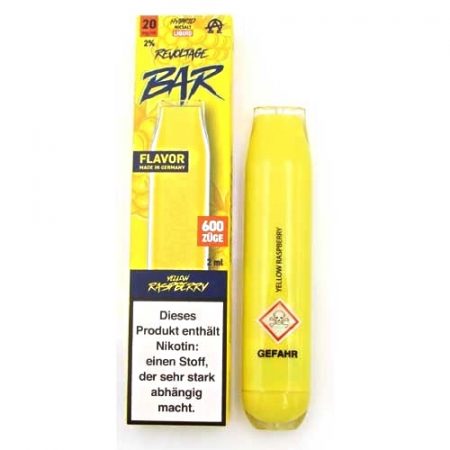 REBOLTAGE BAR RASPBERRY 20MG 600 PUFFS ريبولتاج بار راسبيري 20 مجم 600 مزة