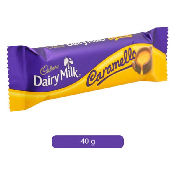 CADBURY DAIRY MILK CARAMELL 40 G كادبوري ديري ميلك - شوكولاتة كاراميلو