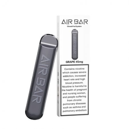 AIR BAR CLOSED POD SYSTEM NICOTINE 45 FLAVOR GRAPE سجائر الكترونية اير بار نكهه العنب نوكوتين 45