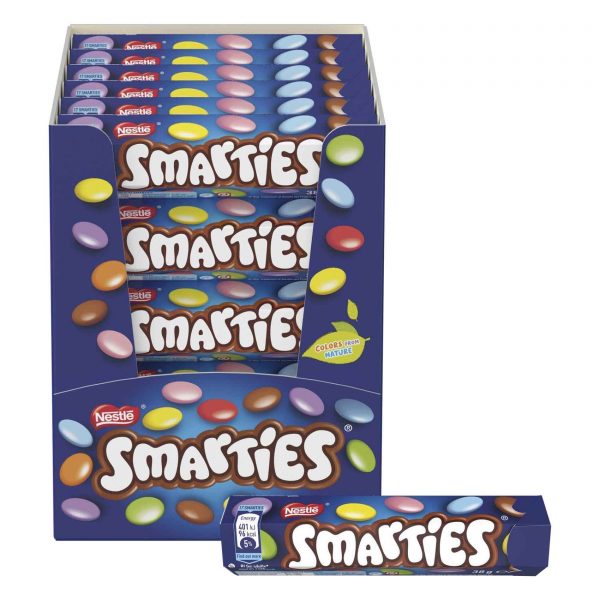 SMARTIES 38g نستله سمارتيز سمارتيز حلوى نيبس جيمس 38 جرام