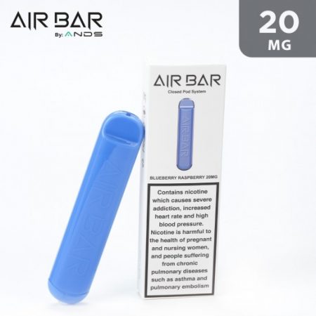 AIRBAR BLUEBERRY RASPBERRY 20MGزكائر الكترونية  اير بار التوت الأزرق والتوت البري 20 مجم