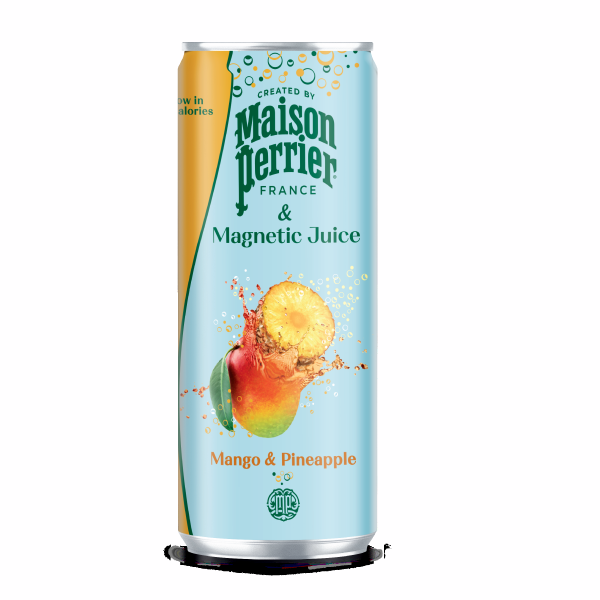 MAISON PERRIER PINEAAPLE AND MANGO  JUICE 250ML شراب فاكهه فوار مع عصائر الفاكهه