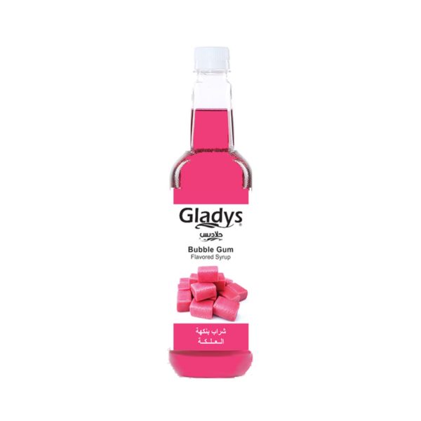 GLADYS BUBBLE GUM FLAVOURED 750 ML  شراب جلاديس بنكهه العلكه