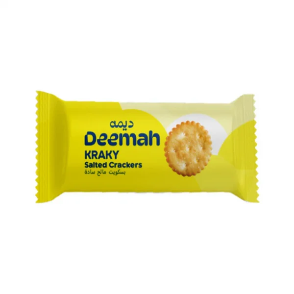 DEEMAH -KRAKY SALTED CRACKERS 42 G ديمه - كراكي -بسكويت مالح ساده
