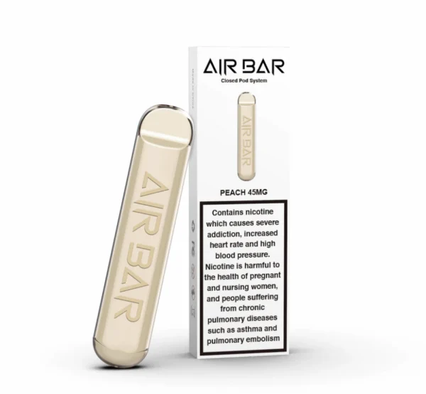AIR BAR PEACH 20MG سجائر الكترونية اير بار  بنكهه خوخ