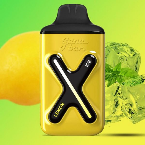 GANA BAR POD 2 SALT NICOTINE PUFFS 8000 LEMON سجائر الكترونية جنا بار بنكهه الليمون