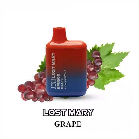 JDI LOST MARY GRAPE 3500 BM 4.5% سجائر الكترونية لوست ميري بنكهه العنب 3500 سحبة نوكوتين