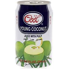 ICE COOL YOUNG COCONUT  JUICE 310 ML مشروب جوز الهند مع اللب