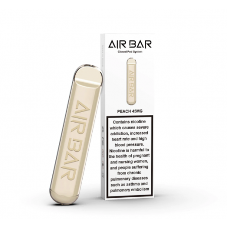 AIRBAR PEACH 45 MG سجائر  الكترونية  اير بار بنكهة الخوخ  45 مجم