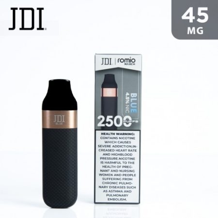 JDI ROMIO MARCH 2500 PUFFS 4.5%NICOTINE FLAVOR BLUEBERRY  سجائر الكترونية جي دي اي روميو 2500 سحبة 4.5 % نكوتين بنكهة التوت